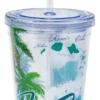 Hawaiian Design Thermo Tumbler W/ Straw: Island Waves