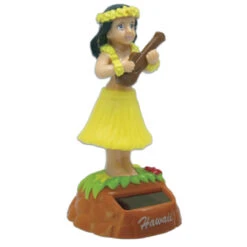Solar Powered Mini Dashboard Hula Doll: Ukulele Hula Dancer