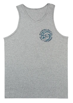 Men's TANK TOP - Petro Wave: Grey Heather
