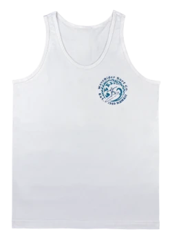 Men's TANK TOP - Petro Wave: White