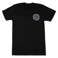 Crew Neck Tee - Petro Wave: Black