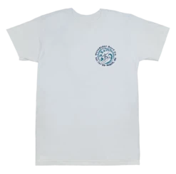 Crew Neck Tee - MAUI Petro Wave: White
