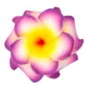 Small Double Plumeria Clip: Purple
