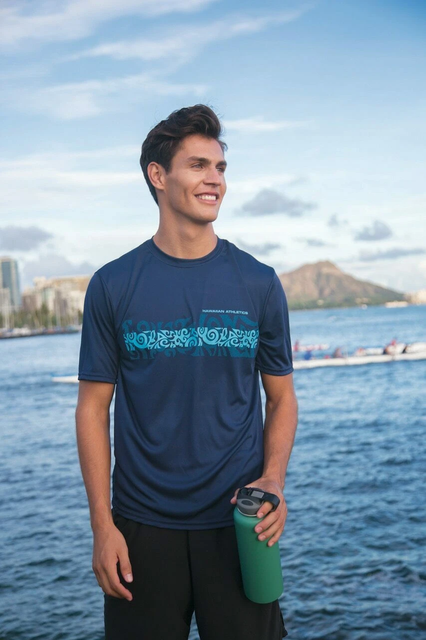 Hawaiian Athletics® Sports Tee - ABC Classic: Navy - Image 2