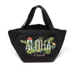 Island Accent Garden Series Lunch Bag: Black