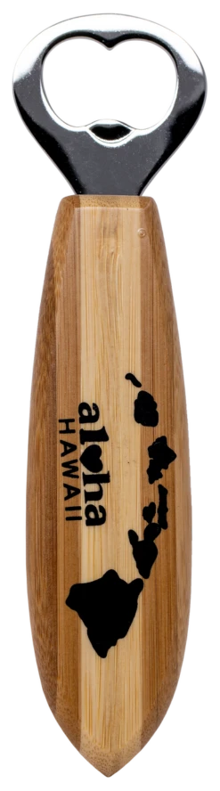 Tropical Bamboo Bottle Opener: Islands