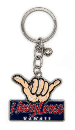 Metal Enamel Island Memories Keyrings: Hangloose