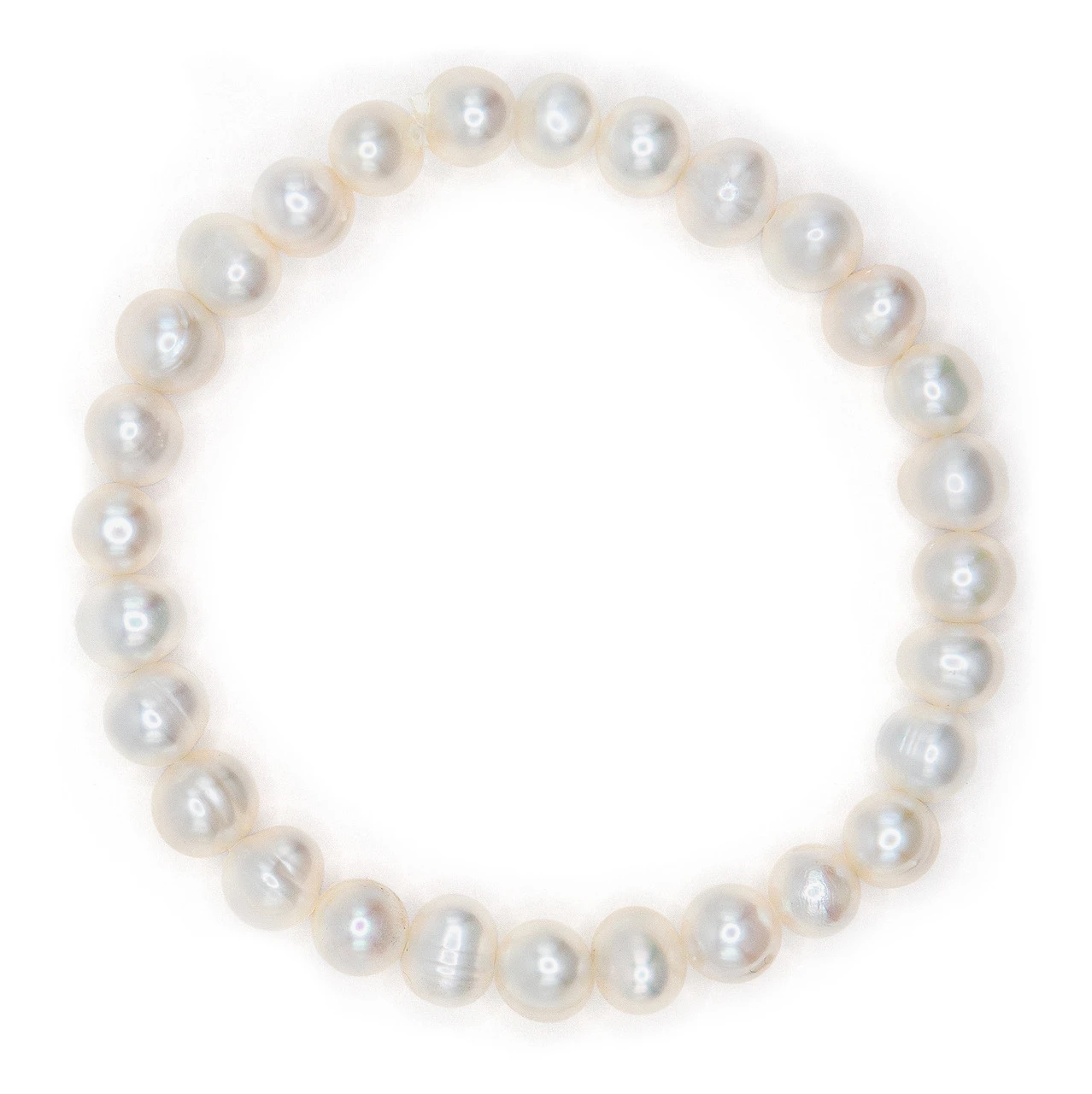 Freshwater Pearl Bracelet: White