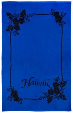 Large Blanket Beach Towel - Hawaii: Navy Blue