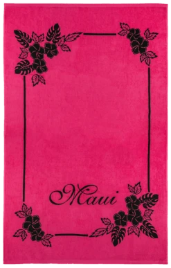 Large Blanket Beach Towel - Maui: Pink