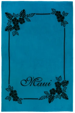 Large Blanket Beach Towel - Maui: Turquoise
