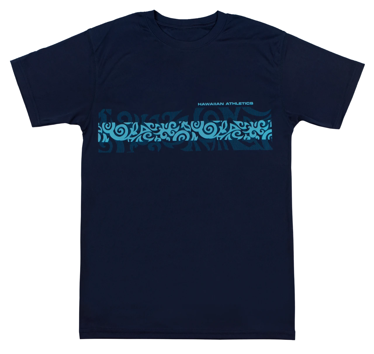 Hawaiian Athletics® Sports Tee - Tribal Band: Navy