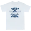 Crew Neck Tee - MAUI Aloha State: White