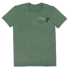 Crew Neck Tee - Palm Map: Green Heather