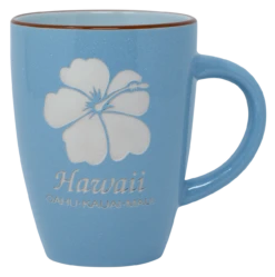 Hawaiian Island Collection Mug - Hibiscus: Light Blue