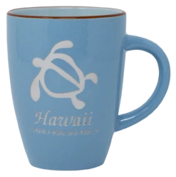 Hawaiian Island Collection Mug - Honu: Light Blue