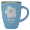 MAUI Island Collection Mug - Hibiscus: Light Blue