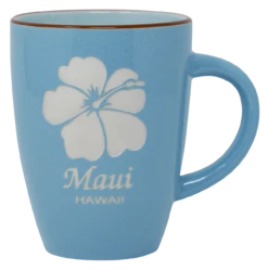 MAUI Island Collection Mug - Hibiscus: Light Blue