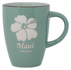 MAUI Island Collection Mug - Hibiscus: Light Green