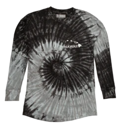 Hawaii Tie Dye UNISEX Long Sleeve Jersey Tee: Cocoa Swirl