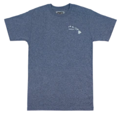 Hawaiian Athletics® Sports Tee - Islands Pocket: Navy Heather
