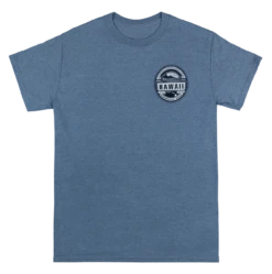 Crew Neck Tee - Waikiki Beach: Denim Heather