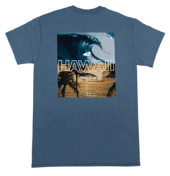 Hawaiian Performance Surfwear® - Hawaii Pipeline: Blue Heather