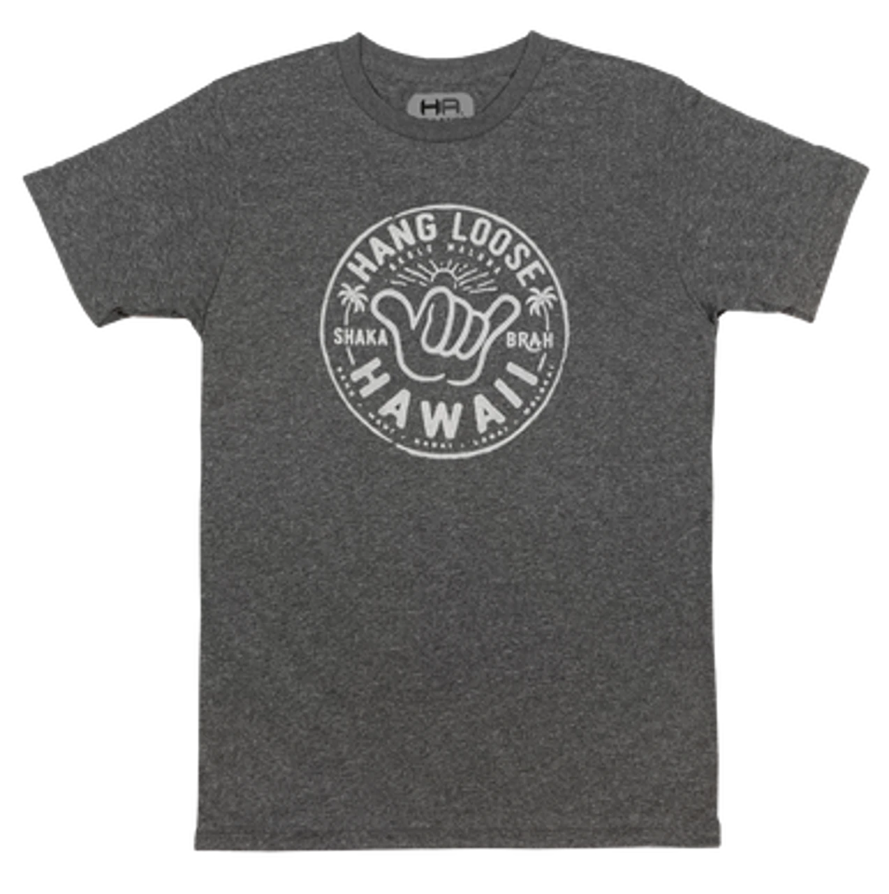 Hawaiian Athletics® Sports Tee - Shaka Brah: Charcoal Heather