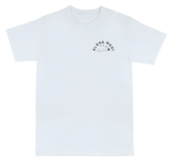 Crew Neck Tee - MAUI Tropic: White