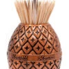 Tropical Pewter Collection: Pineapple Toothpick Holder - Rose Gold
