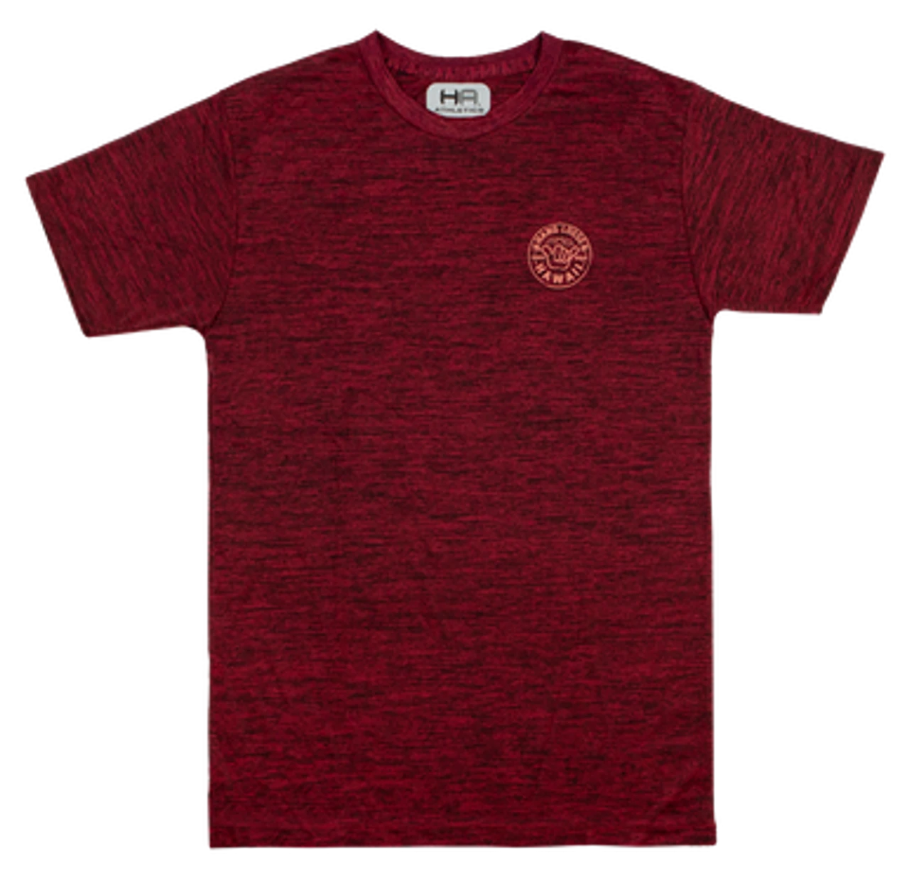 Hawaiian Athletics® Sports Tee - Shaka Pocket: Space Red