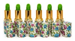 Magic Kiss Cloisonne Aloe Vera Lipstick Six Pack: Green Honu