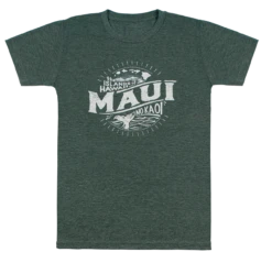 Vintage Dyed Tee - MAUI Islands: Green Heather