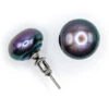 Freshwater Pearl Earring - Large: Black