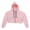 Robin Ruth® Cropped Sweatshirt Hoodie Zip Up - Kanaka Aloha: Dusty Rose