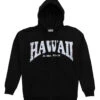 Robin Ruth® Sweatshirt Hoodie Zip Up - Hawaii Arch: Black