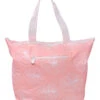 Hawaii Loa Tyvek Water Resistant Tote Bag: Coral Pink Hibiscus