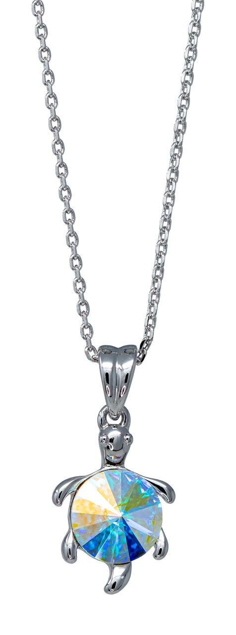 Turtle With Crystal Necklace - Image 2