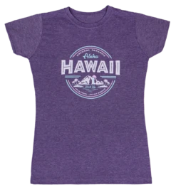 Island GirlĀ® Surf Tee - Island Life: Purple Heather