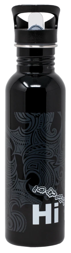 Stainless Steel Hydration Bottle 25oz: Hawaiian Map