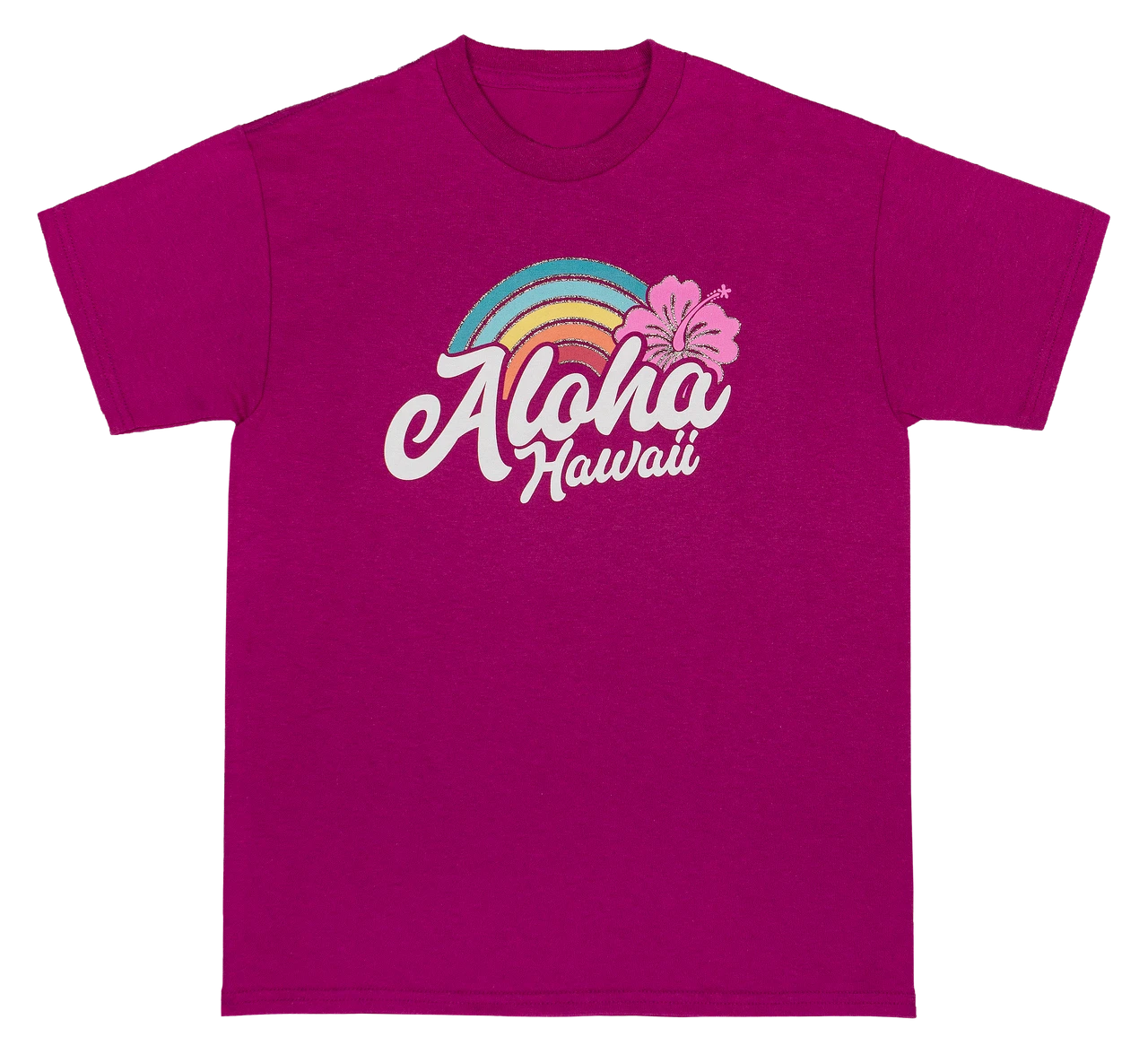 Hawaiian Performance Surfwear® Child's Tee - Rainbow: Berry
