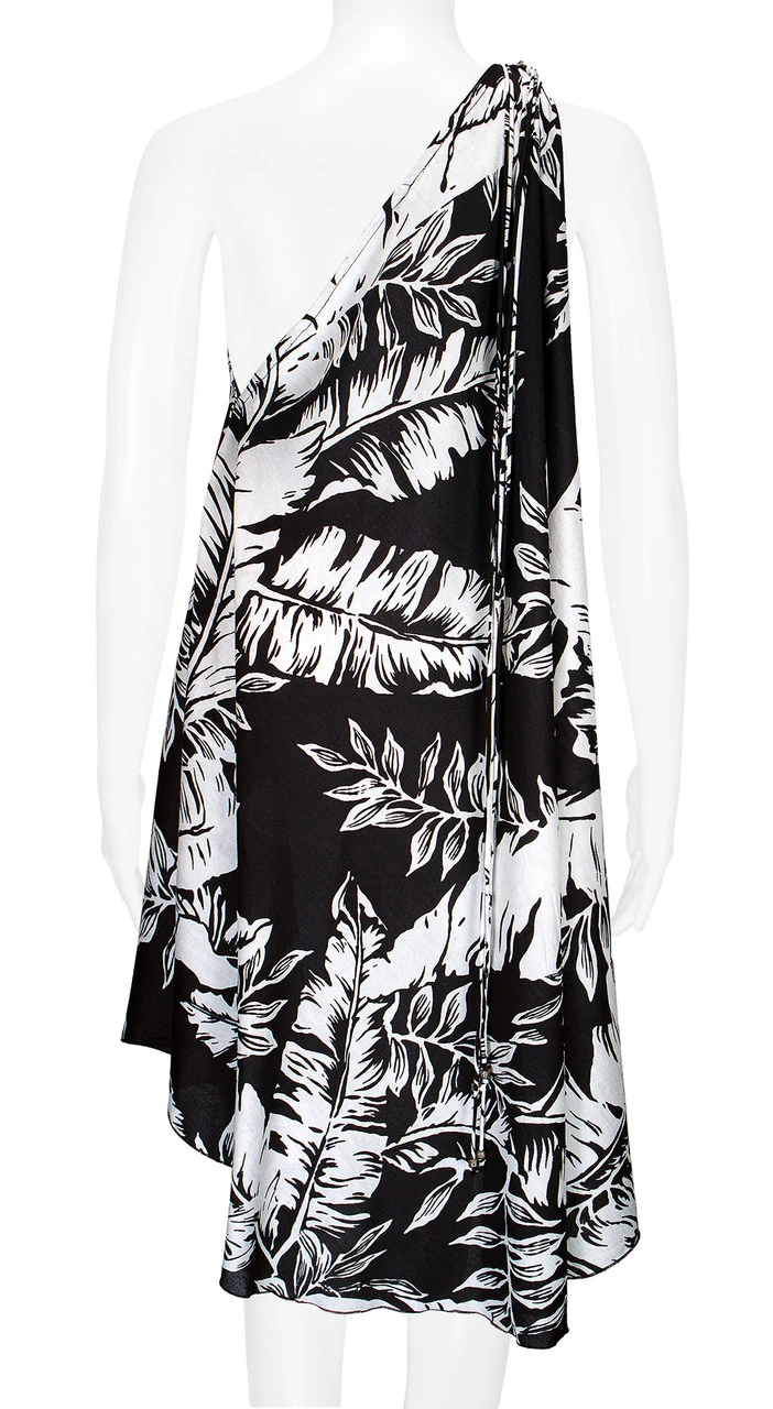 Robin Ruth® Maxi Dress: Monochrome Leaf - Image 8