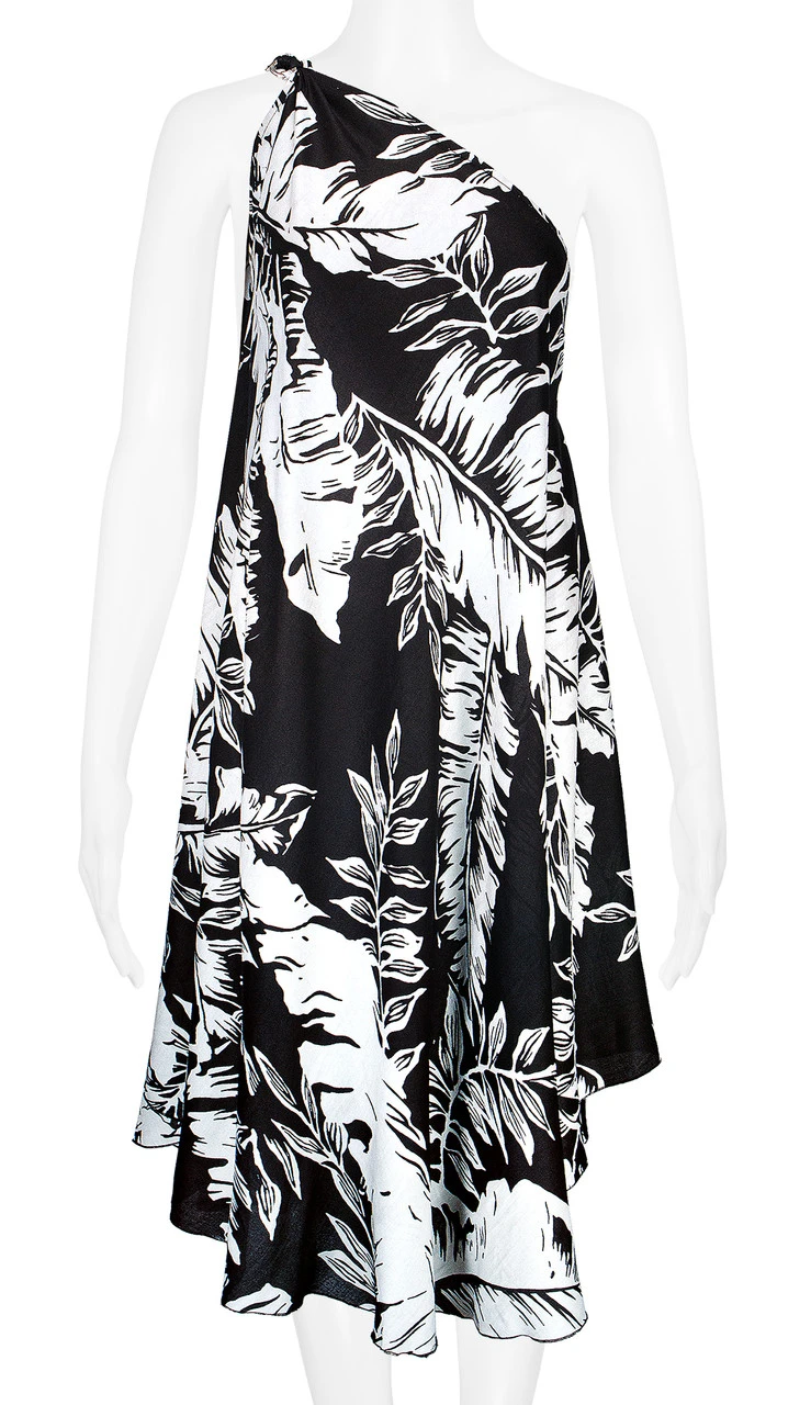Robin Ruth® Maxi Dress: Monochrome Leaf - Image 5