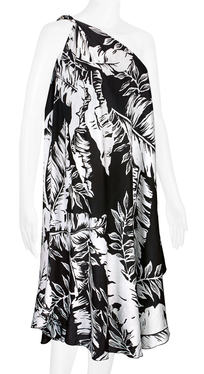 Robin Ruth® Maxi Dress: Monochrome Leaf - Image 7