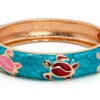 Large Island Bangle - Honu Design: Turquoise