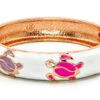 Large Island Bangle - Honu Design: White