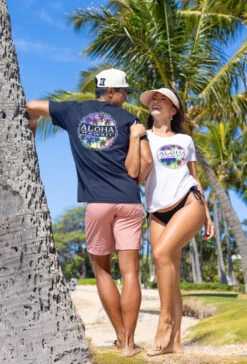 Island GirlĀ® Surf Tee - Tie Dye: White