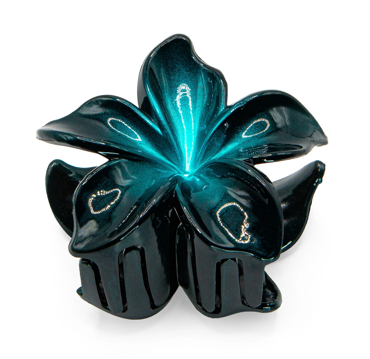 Plain Large Jaw Style Hair Clip: Dark Blue