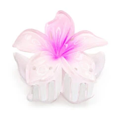 Plain Large Jaw Style Hair Clip: Light Pink