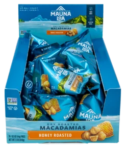 Mauna Loa Macadamia Nut Sample Size Pouch 0.5oz - Honey Roasted 24 Pack